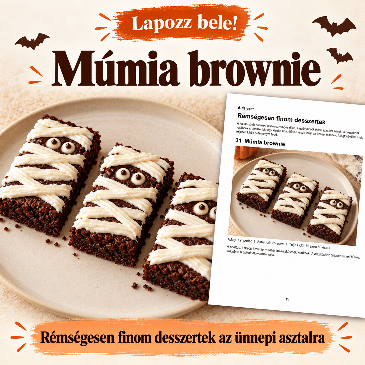 Halloweeni finomságok egészségesen – 50 glutén- és laktózmentes recept - Image 5