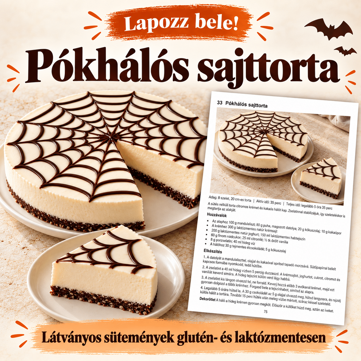 Halloweeni finomságok egészségesen – 50 glutén- és laktózmentes recept - Image 6