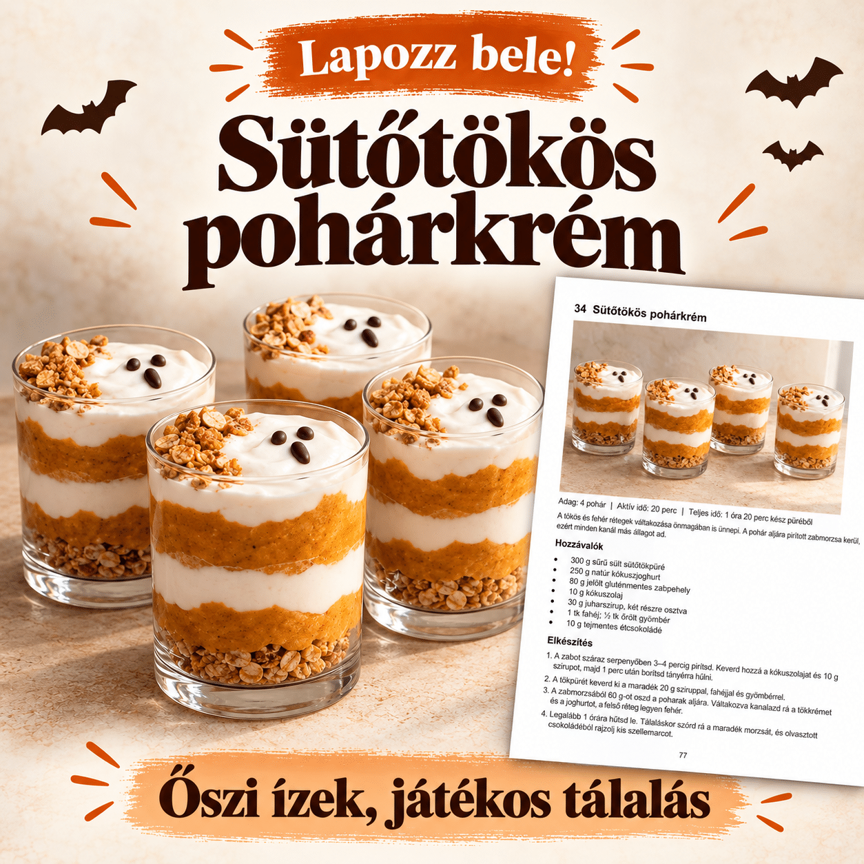 Halloweeni finomságok egészségesen – 50 glutén- és laktózmentes recept - Image 4